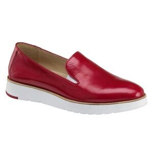 Johnston & Murphy | Women’s Red Patent Leather Penelope Slip On Loafers size 9.5